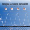 VEVOR Razor Wires, 246 ft Razor Barbed Wire, 5 Rolls Razor Wire Fencing Razor Fence, Razor Ribbon Barbed Wire Galvanized Razor Wire Fence - 3 of 4