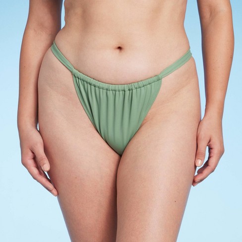 Women's Low-rise Ruffle Cheeky Bikini Bottom - Shade & Shore™ Off-white Xl  : Target