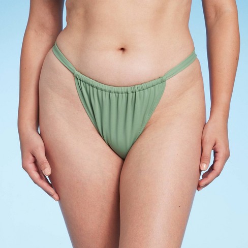 Women's Low-rise Ultra Cheeky Bikini Bottom - Shade & Shore™ Tan Shine L :  Target