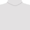 Black Bow Jewelry 1.2mm, 14k White Gold, Diamond Cut Hollow Bead Chain Necklace - 2 of 4