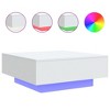 vidaXL Coffee Table with LED Lights White 31.5 in.x31.5 in.x12.2 in. - 2 of 4