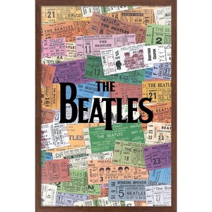 Trends International The Beatles - Tickets Framed Wall Poster Prints - 1 of 4