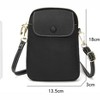 Clotth Genuine Leather Crossbody Purse Wallet Small Phone Pouch Flip Phone for Women Top Layer Cowhide  Bag Mini Vertical Mobile Phone Bag - 3 of 4
