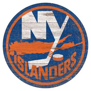 NHL New York Islanders Distressed Logo Cutout Sign
