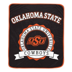 NCAA Oklahoma State Cowboys Crest Ultra Soft Blanket - 1 of 2