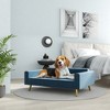 PawHut Pet Bed, Cat or Dog Sofa, Modern Velvety Dog Couch for Small to Medium Dogs, Includes Removable & Washable Cushions, Dark Blue - image 3 of 4