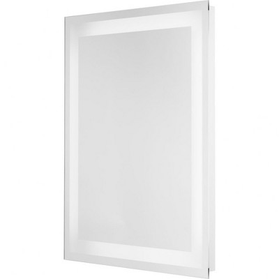 30" x 36" Silver LED Rectangular Bathroom Vanity Mirror