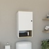 SEVOBAL Bathroom Storage Cabinets Multi-Functional Storage Cabinet, Dual Interior Shelves and Dual Open Shelves for Bathroom, White, 32"*20"*5" - 4 of 4