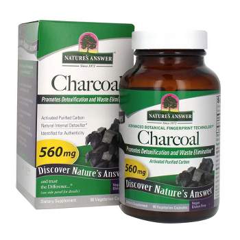 Nature's Answer Charcoal, Vegetarian Capsules, 90 Count