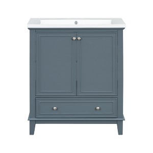 TiramisuBest 30" Bathroom Vanity with Sink Combo, Modular Sectional Sofa with Storage, Sideboard Buffet Style Design for Living Room - 1 of 4