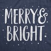Womens Merry And Bright T Shirt Cute Christmas Carol Holiday Party Tee - Crazy Dog Women's T Shirt - 2 of 4