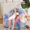 Colorful Bean Bag Chair for Kids Adults, Living Room Furniture Tie-Dye Beanbag Couch Sofa, Soft Fluffy Faux Fur Bean Bag Lazy Sofa for Gaming Reading - 4 of 4