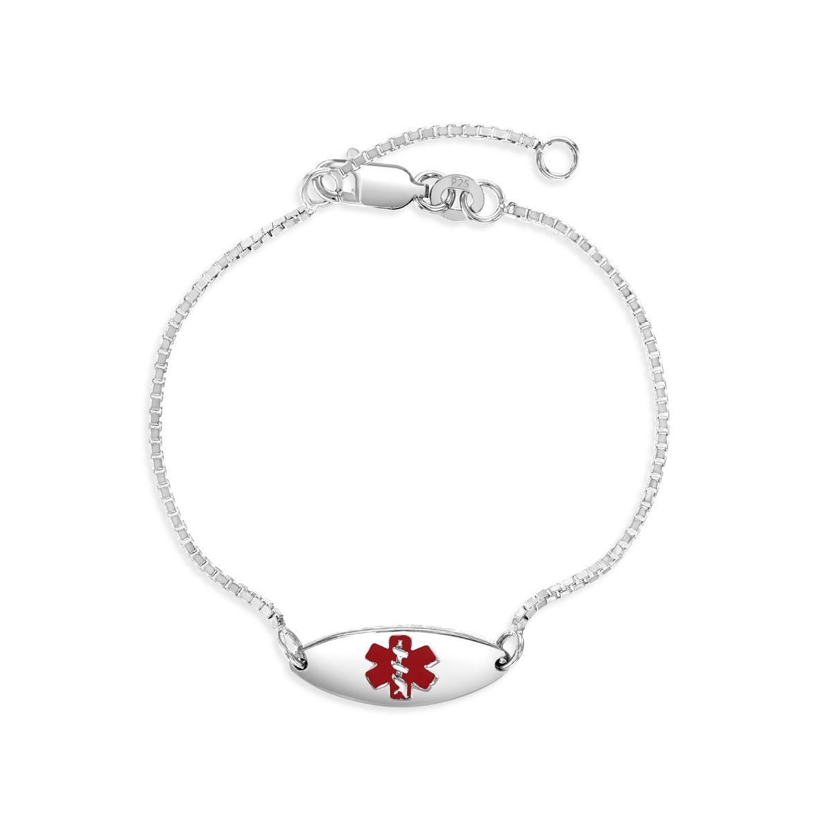 Girls' Medical Emergency Bracelet Sterling Silver - In Season Jewelry