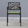 GDFStudio Chardean Fabric Upholstered Rubberwood Dining Chairs (Set of 2) - 4 of 4