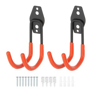 Unique Bargains Heavy Duty Hanging Ladder Bike Garage Storage Utility Hooks 2 Pcs - 1 of 4