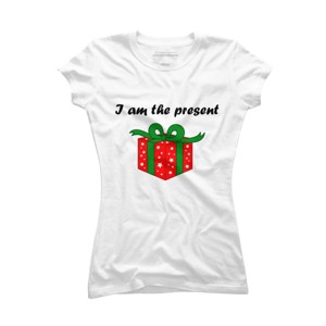 Junior's Design By Humans Best Christmas present By Storms98 T-Shirt - 1 of 3