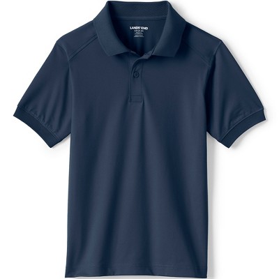 Lands' End School Uniform Kids Short Sleeve Rapid Dry Polo Shirt - X ...