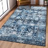 Washable Vintage Distressed Rug Non Slip Carpet Low Pile Stain Resistant Floor Mat for Bedroom Living Room Office - 2 of 4