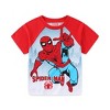 Marvel Spider-Man Boys Short Sleeve T-Shirt and French Terry Shorts Set for Toddler and Big Kids - 2 of 4