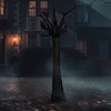 Northlight Standing Draped Ghost Tree Halloween Decoration - 7.5' - Black and Gray - 2 of 4