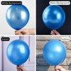 PartyWoo Balloons Pearl Blue Sky 12 Inch 50 pcs - 2 of 4