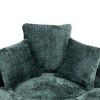 NicBex Round Comfy Chenille Bean Bag Loungers with 3 Pillows,High Density Foam Filled Lazy Sofa Recliner Chair for Adults&Kids,300lbs Max - 2 of 4