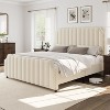 Queen Size Platform Bed Frame with 50.2" Headboard, Nailhead Trim, No Box Spring Needed - 4 of 4