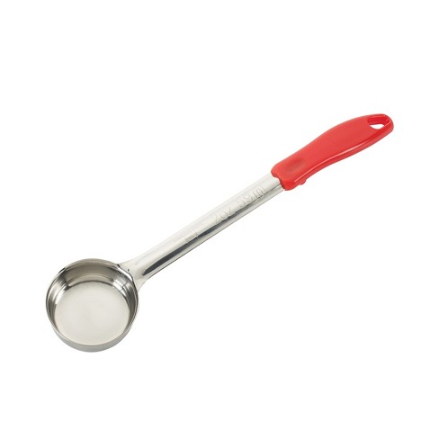 Winco 11-inch Bar Mixing Spoon Stainless Steel with Removable Red Tip Set of 3