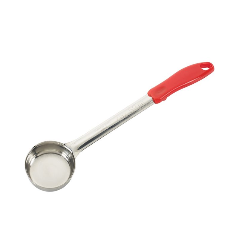 Winco One-Piece Solid Portion Spoon, Red, 2 oz, 1 of 2