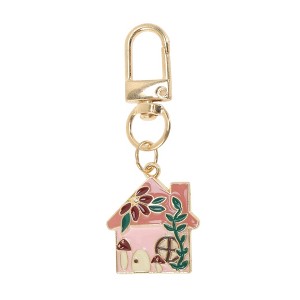 Unique Bargains Flower House Handbag Charms Keychains 1 Pc - 1 of 4