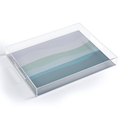 17" x 14" Acrylic June Journal Calming Ocean Waves Tray - society6