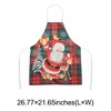 Unique Bargains Christmas Aprons Linen Red Black Green Beige 21.65"x26.77" 1 Pcs - 3 of 4