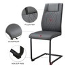 LOVMOR Dining Chairs Set, kitchen & Dining Room Chairs with Metal Legs and Faux Leather Padded Seat, kitchen Chairs w/ High Back - 4 of 4