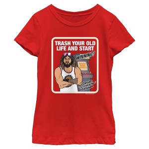 Girl's A Minecraft Movie Garrett Trash Your Old Life T-Shirt - 1 of 4