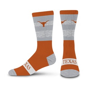 NCAA Texas Longhorns Mixer Crew Socks: Cushioned Heel & Toe, Knit Midweight Fabric - 1 of 3