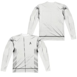 Men's Star Trek Discovery Medical Uniform (Front Back Print) Long Sleeve Costume T-Shirt - 1 of 4