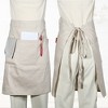 Unique Bargains Waist Apron Half Apron with Pockets 1 Pc - 2 of 4