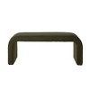 Kumasinova 44" U-Shaped Modern Teddy Fabric Accent Ottoman Bench for Living Room,Set of 3,Stackable End of Bed Bench,End Table&Stools - 4 of 4