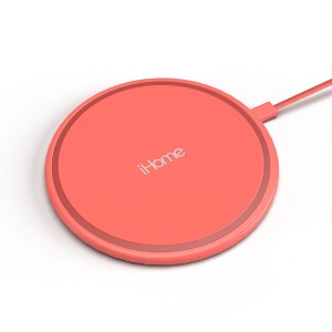 iHome 5W Qi Wireless Charger, Slim Design, Universal Compatibility, Lightweight & Portable - 1 of 4