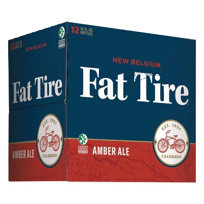 New Belgium Fat Tire Amber Ale Beer - 12pk/12 fl oz Bottles