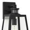 John Timberland Arrington Modern Outdoor Wall Light Fixture Black Dusk to Dawn Motion Sensor 14 3/4" Clear Glass for Post Exterior Barn Deck House - 3 of 4