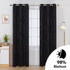 Deconovo Gold Wave Line and Dots Curtain Panel Pair(2 Panel) - 4 of 4