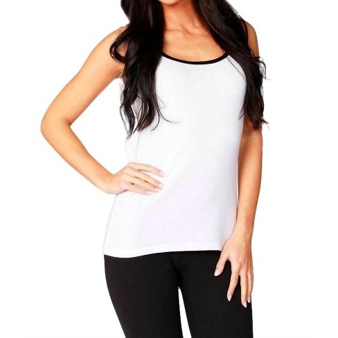 Women's Soft Stretch Contrast Tank - french kyss - image 1 of 2