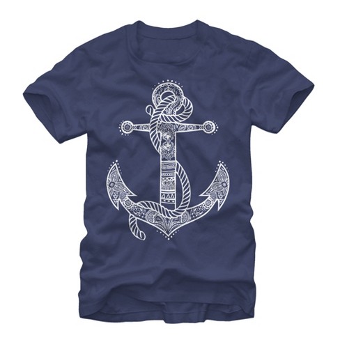 anchor print shirt mens