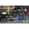 350LBS Motorcycle Lift Jack - Foot-Pump Scissor Lift Table with Safety Lock, Wheels，Oil Drain Hole，Height Adjustable 13.78-34.25" for ATV - 3 of 4