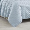 RT Designers Collection Cayla 3 Pieces Washed Pinsonic Lightweight Quilts Set For Bedding Blue - 3 of 4
