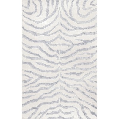 Nuloom Hand Tufted Plush Zebra Indoor Area Rug