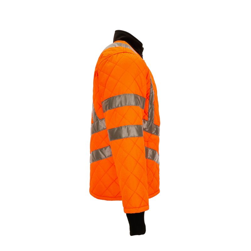 RefrigiWear HiVis Insulated Diamond Quilted Water Repellent Jacket, 5 of 9
