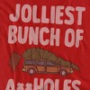 Christmas Vacation Griswold Jolliest Bunch of A-Holes Adult T Shirt, Red, X-Large - 2 of 4