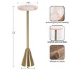 Kate and Laurel Sitara Glam Drink Table, 8x8x23, Gold - 2 of 4